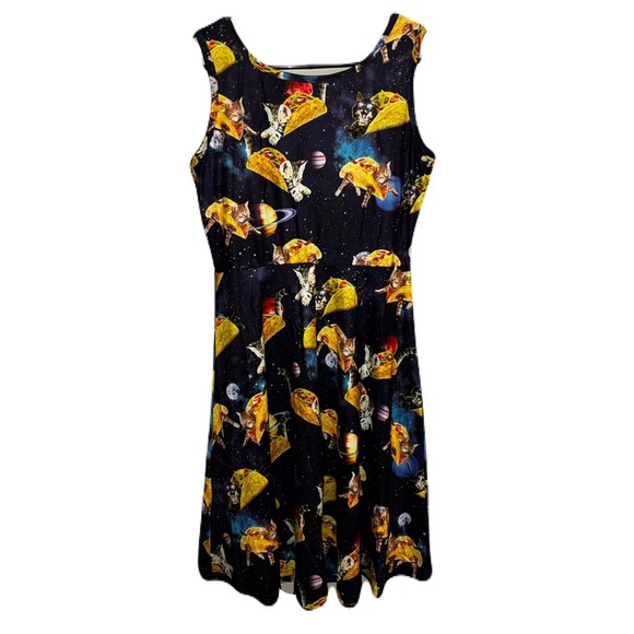 Galaxy Space Cats Taco Sleeveless new Sz M
Scoop Neck A Line Midi Dress whimsy - Picture 2 of 5